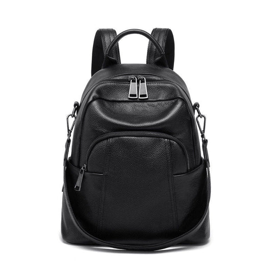 Versatile Leather Travel Backpack