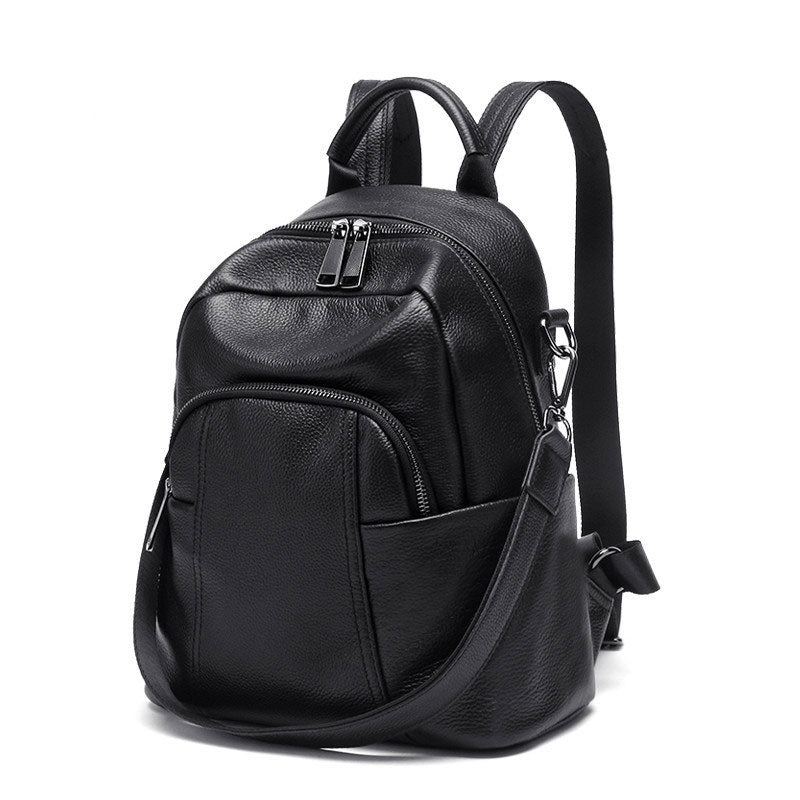 Versatile Leather Travel Backpack