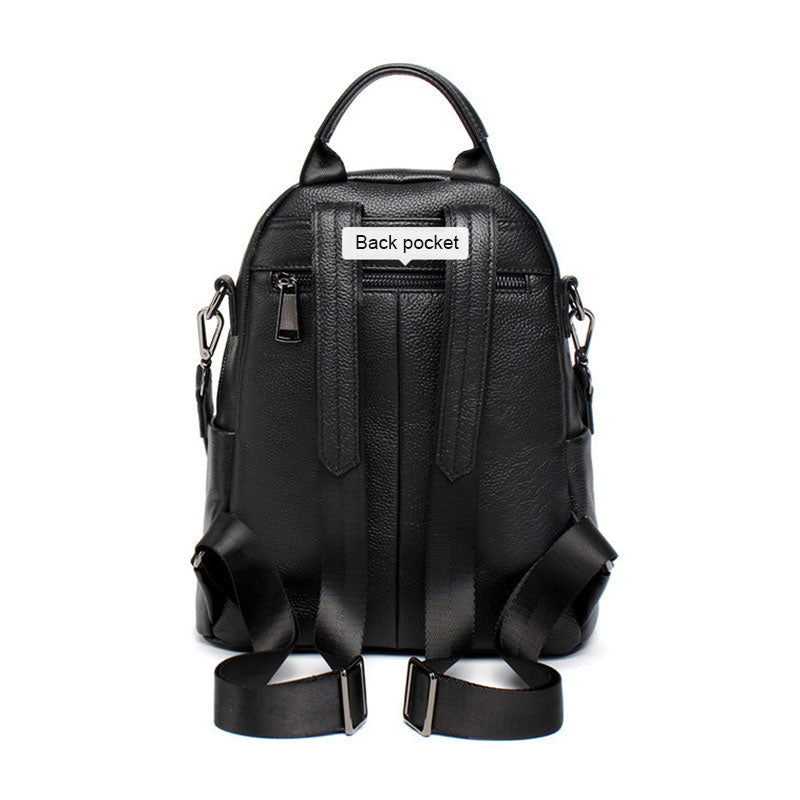 Versatile Leather Travel Backpack