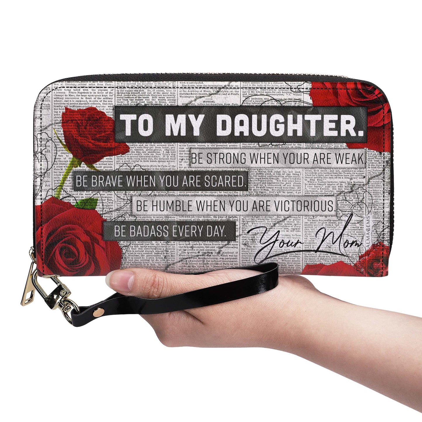 To My Daughter - Women Leather Wallet - WW04