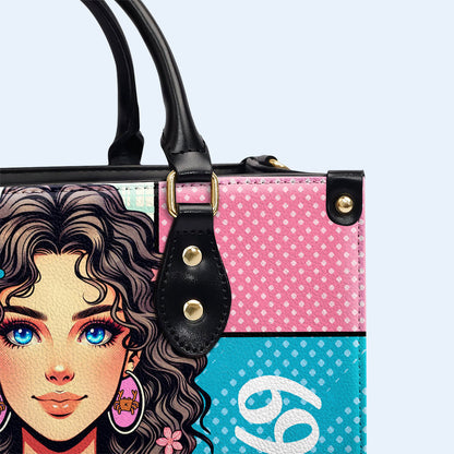 Cancer Girl 01 - Personalized Custom Leather Handbag - z_can01