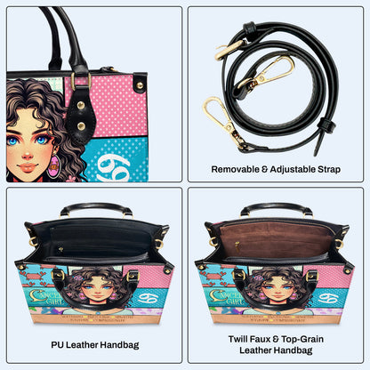 Cancer Girl 01 - Personalized Custom Leather Handbag - z_can01