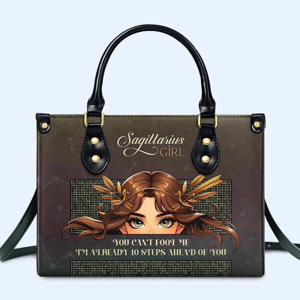 Sagittarius Girl 02 - Personalized Custom Leather Handbag - z_sag02