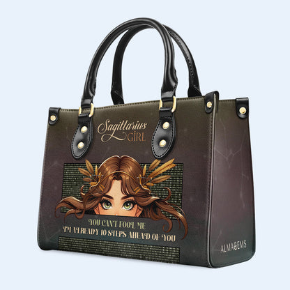 Sagittarius Girl 02 - Personalized Custom Leather Handbag - z_sag02