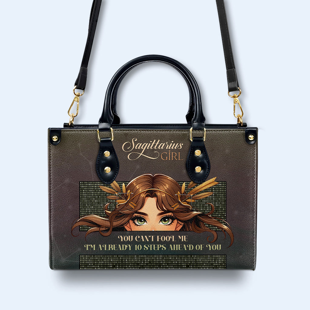 Sagittarius Girl 02 - Personalized Custom Leather Handbag - z_sag02