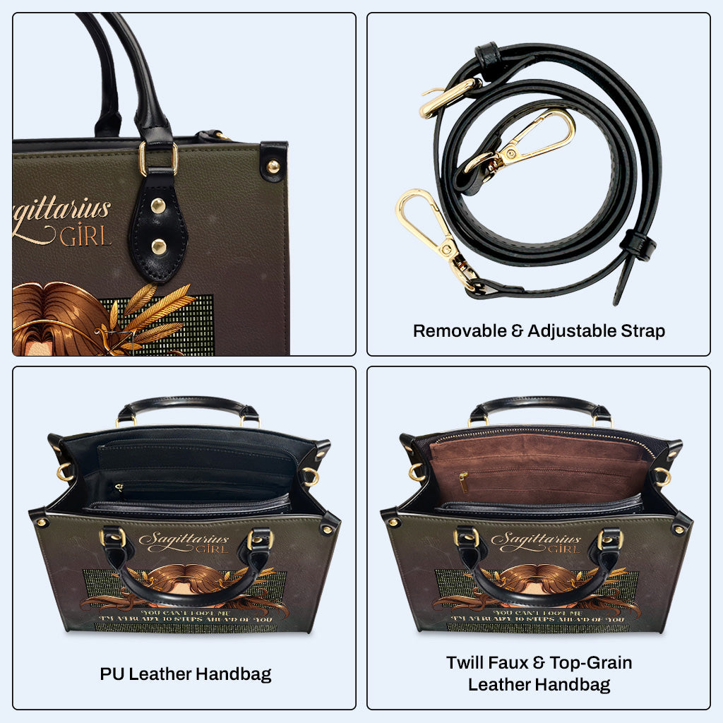 Sagittarius Girl 02 - Personalized Custom Leather Handbag - z_sag02